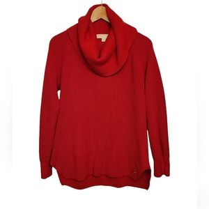 Michael Kors red cowl neck sweater